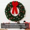 Best Choice Products Artificial Pre-Lit Fir Christmas Wreath Decoration w/ LED Lights, Power Plug-In